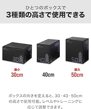 Amazon | FIELDOOR プライオボックス ジャンプボックス ステップ台