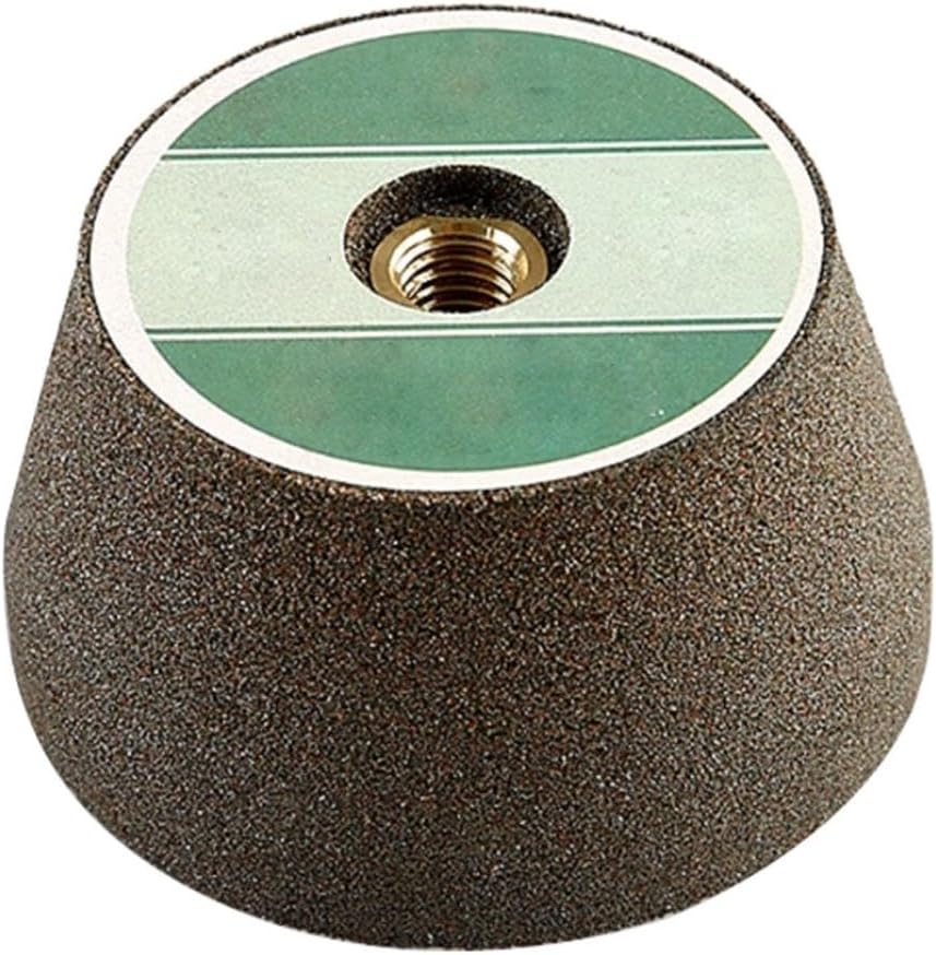 100 Grit Flared Type Angle Grinder Cup Wheels, Silicon Carbide & Emery, Gray, Compatible with Angle Grinder