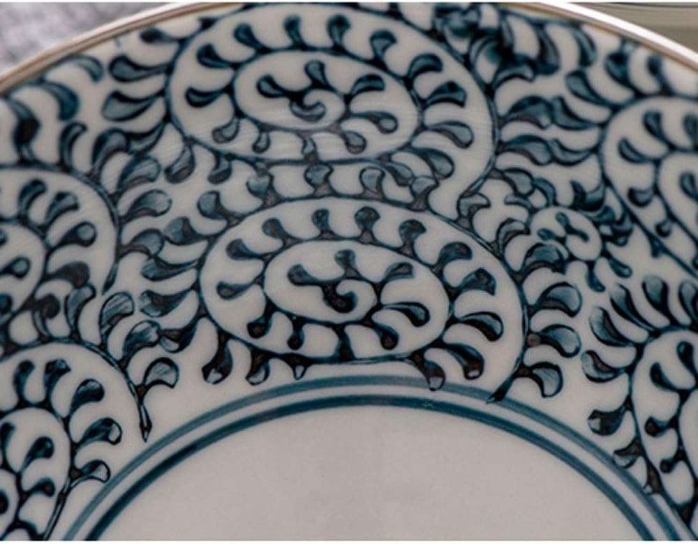 Bowl Ceramic Dinner Bowl Color Painting Porcelain Rice Bowl Dessert Bowl Tableware