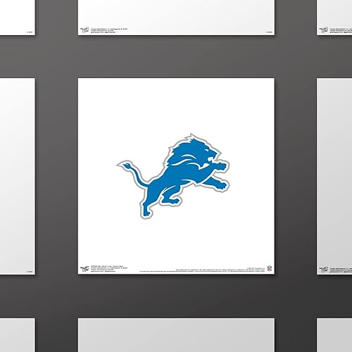 Miniatura 10 de Trends International Gallery Pops NFL Detroit Lions - Arte de pared de marca primaria, versión enmarcada negra, 12 x 12 pulgadas