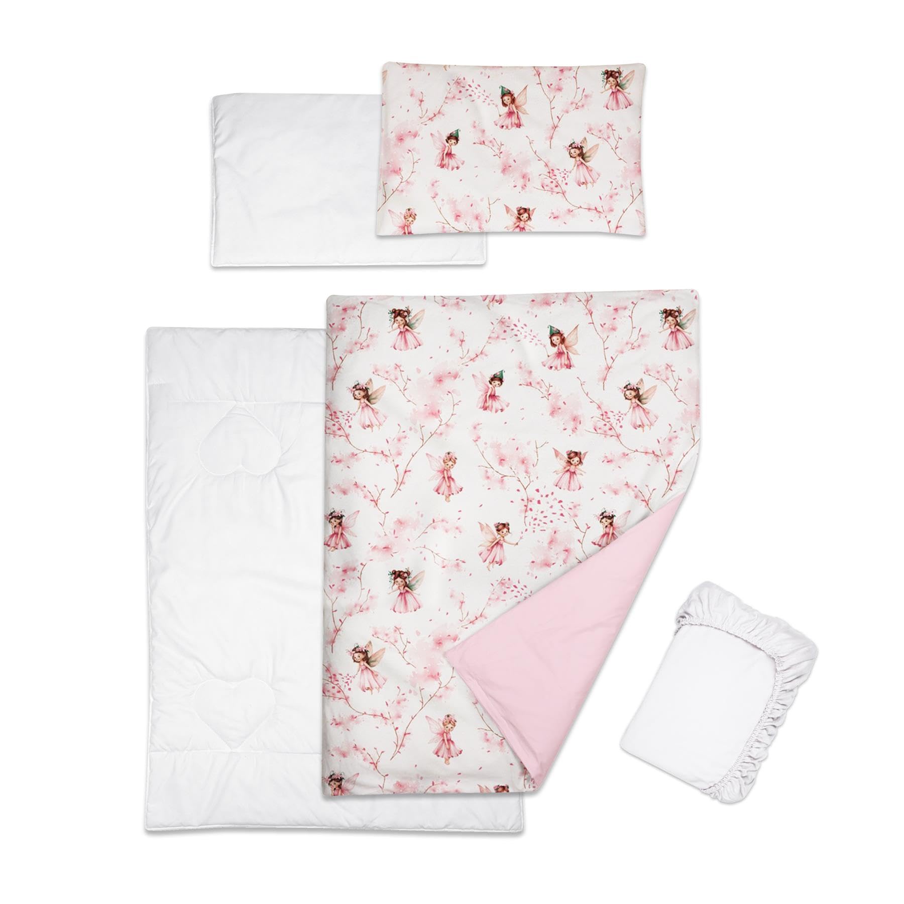 Baby Comfort 5 Piece Toddler Bedding Duvet Pillow with Covers & Jersey Sheet fits 83x50cm Co-sleeper Crib 12M+ (Big Stars) — view 37