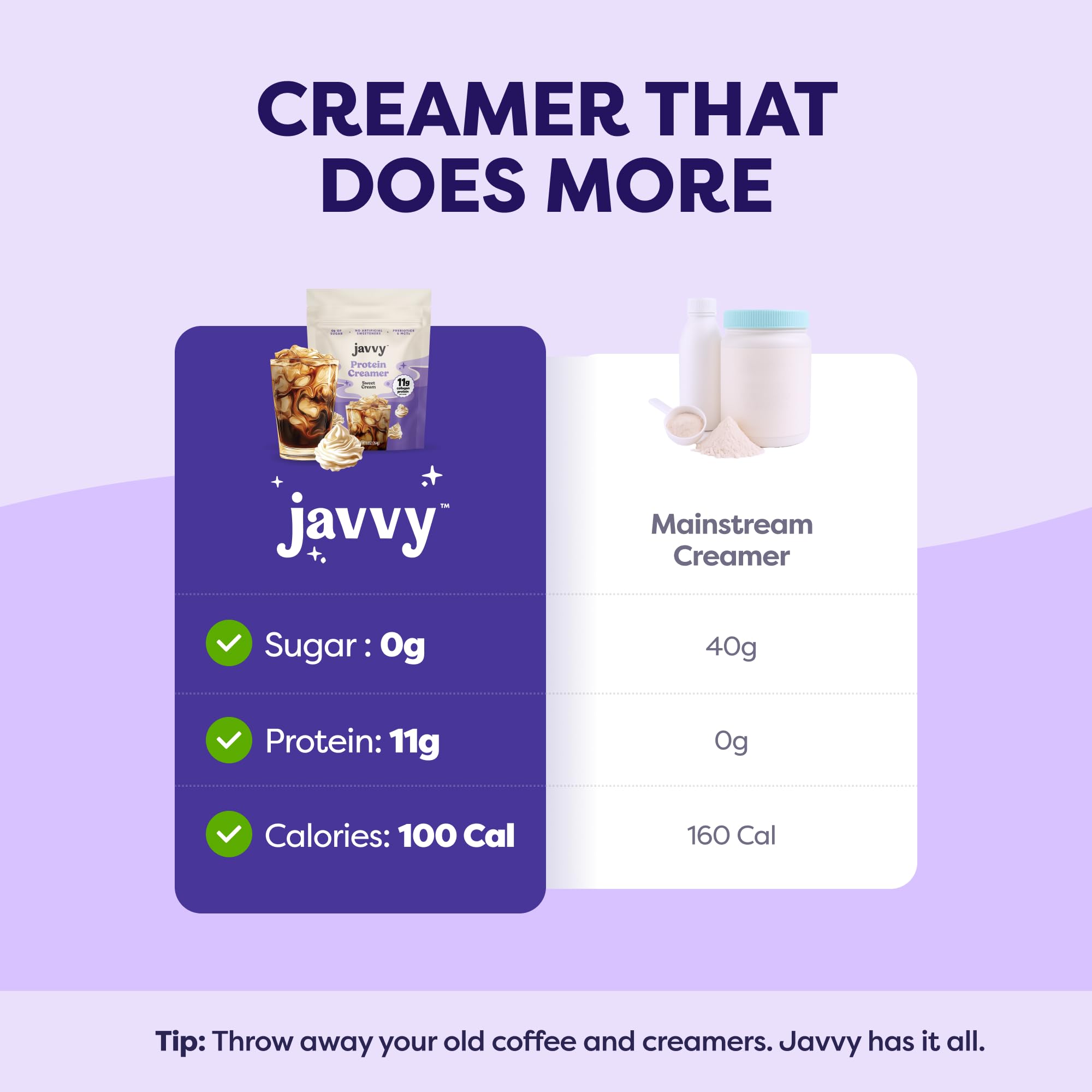 Sweet Cream Protein Coffee Creamer - Grass Fed Pasture Raised Collagen - Hair Skin Nail Support Energy-Boosting MCTs — view 5