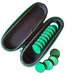 BrownCastle Crokinole Tournament Size Boards or Discs with Carry Case (Green)