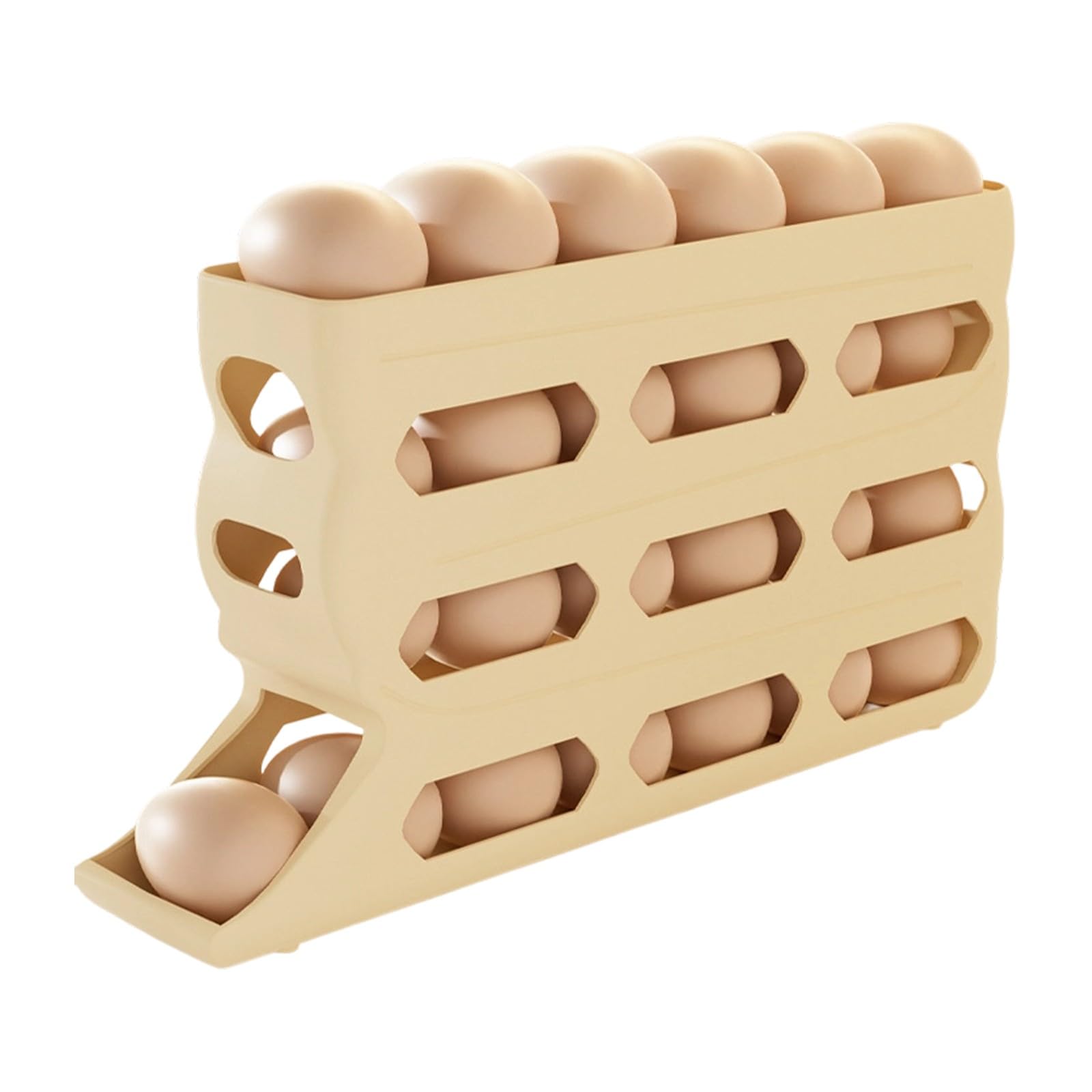 Practical Eggs Carton with Visible Compartments for Organized Refrigerator Storage Kitchen Eggs Container
