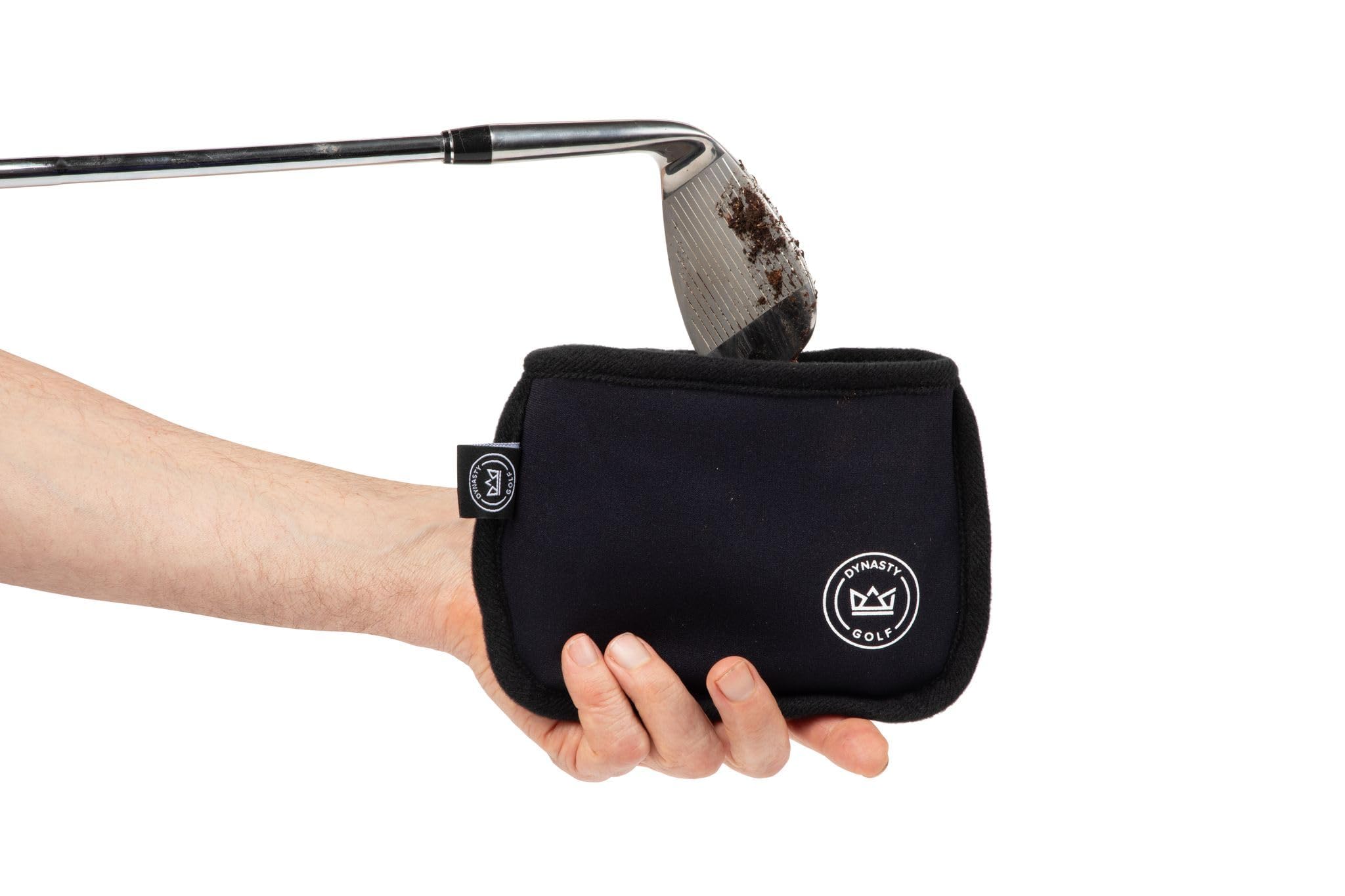 Golf Club Cleaner for Golf Bag - Golf Ball Cleaner Pouch - Waterproof Inside and Dry Outside - Golf Club Brush and Groove Cleaner in One - Golf Ball Washer - Golf Club Bag Accessories