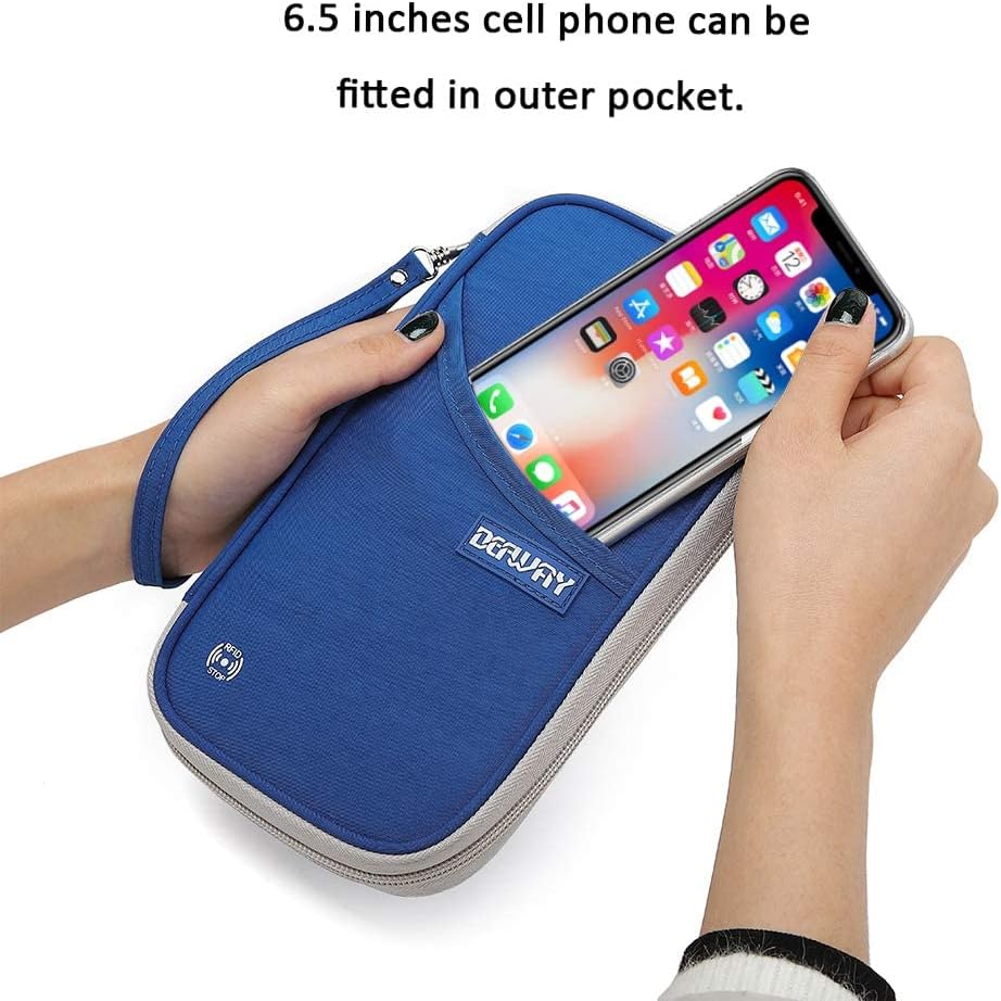 DEFWAY Family Passport and Document Holder RFID Blocking Passport