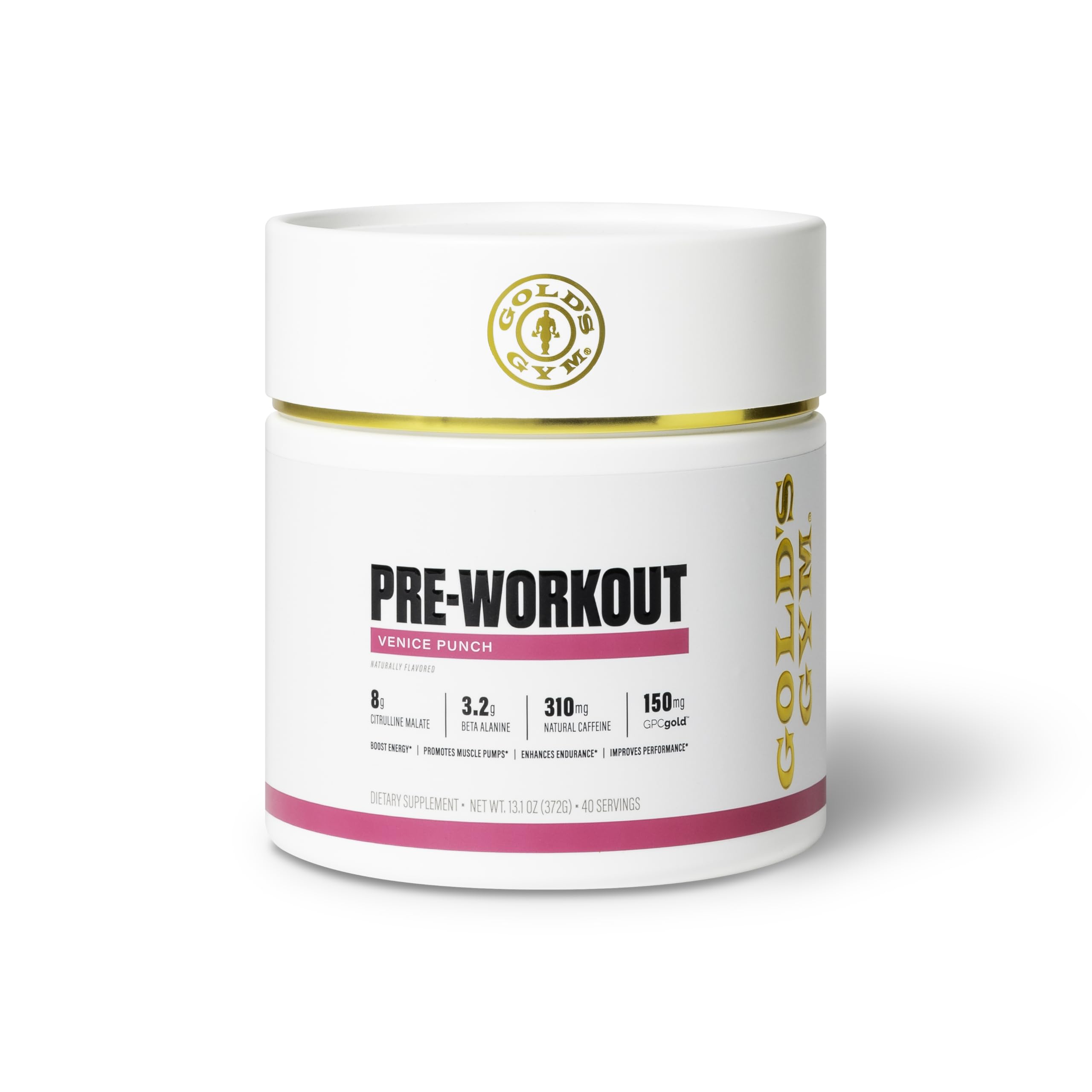 Amazon.com: Gold's Gym Nutrition - Polvo de preentrenamiento | Sin