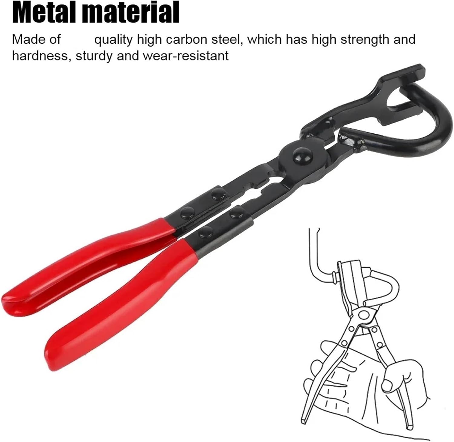 2pcs Exhaust Hanger Removal Tool Exhaust Hanger Pliers Kit Rubber Gasket Puller & Heat-Resistant Gripper for Car/Truck/Motorcycle Repair