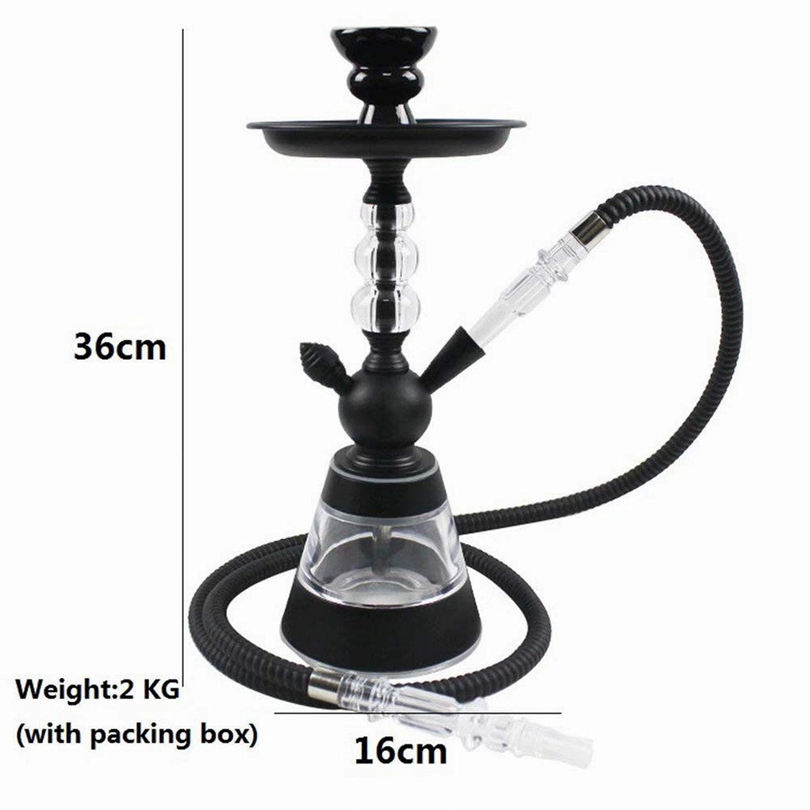 Juego De Cachimba De Acrílico Individual Juego De Cachimba De Aluminio Incluye Manguera Y Accesorios De Cachimba Un Regalo Para Sus Familiares Y Amigos D