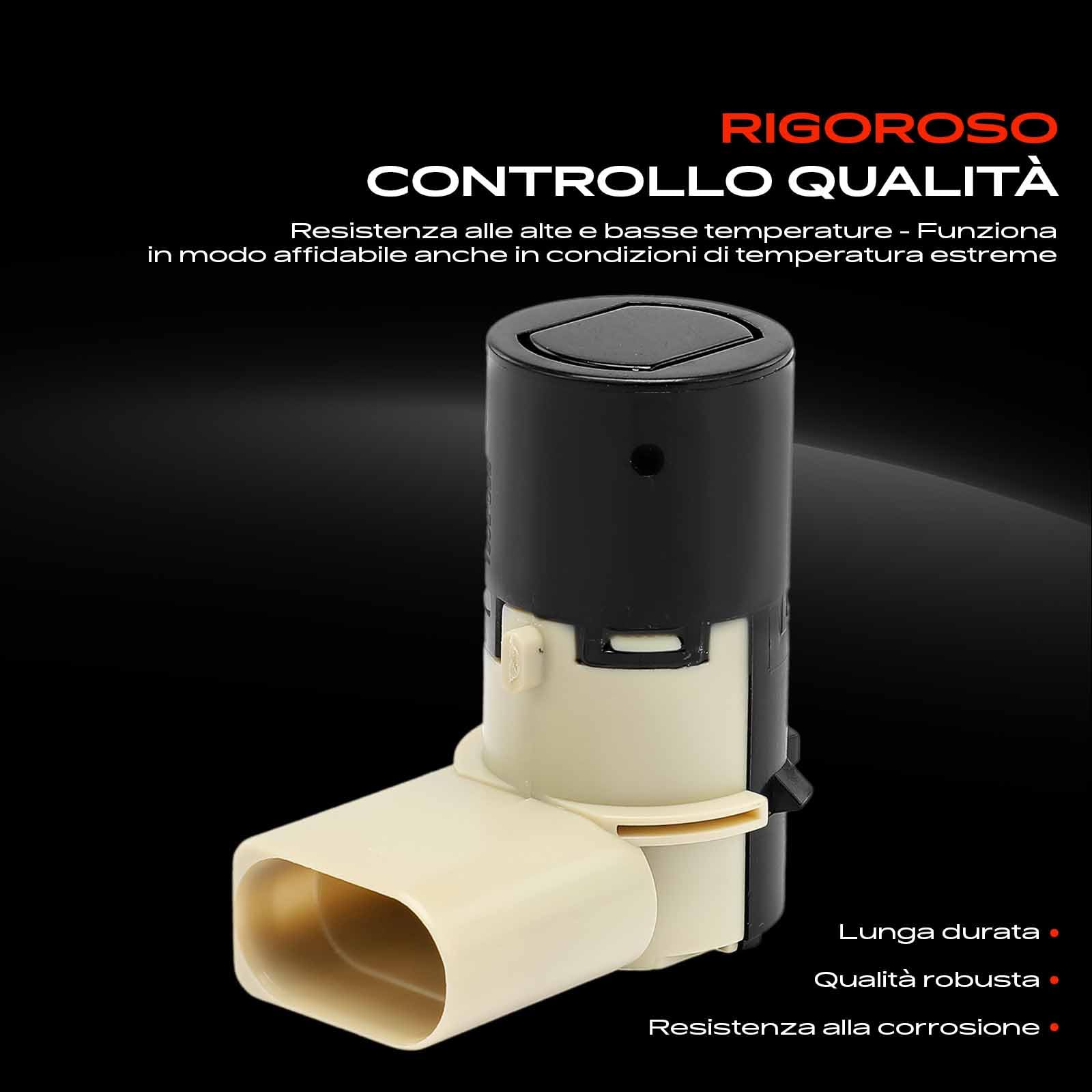 Frankberg 4 sensori di parcheggio anteriori e posteriori 7M3919275A | Compatibile con: P.a.s.s.a.t Variant 3B5, A.l.h.a.m.b.r.a 7V8 7V9, P.a.s.s.a.t Variant 3B6, S.h.a.r.a.n 7M6 7M8 7M9