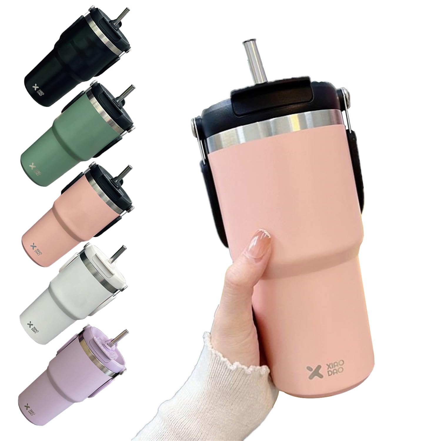 Amazon.co.jp: KONARO タンブラー 600ml/900ml 大容量 水筒 ストロー