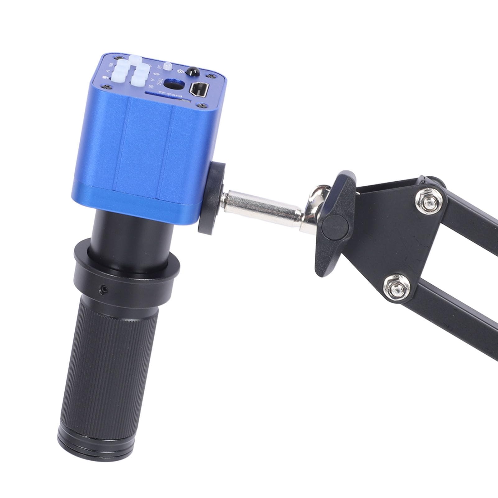 24MP HD Digital Microscope Camera, 150x Obiektyw, 56 Diody LED światła, Metalowy Wspornik, z Połączeniem USB (wtyczka UE)