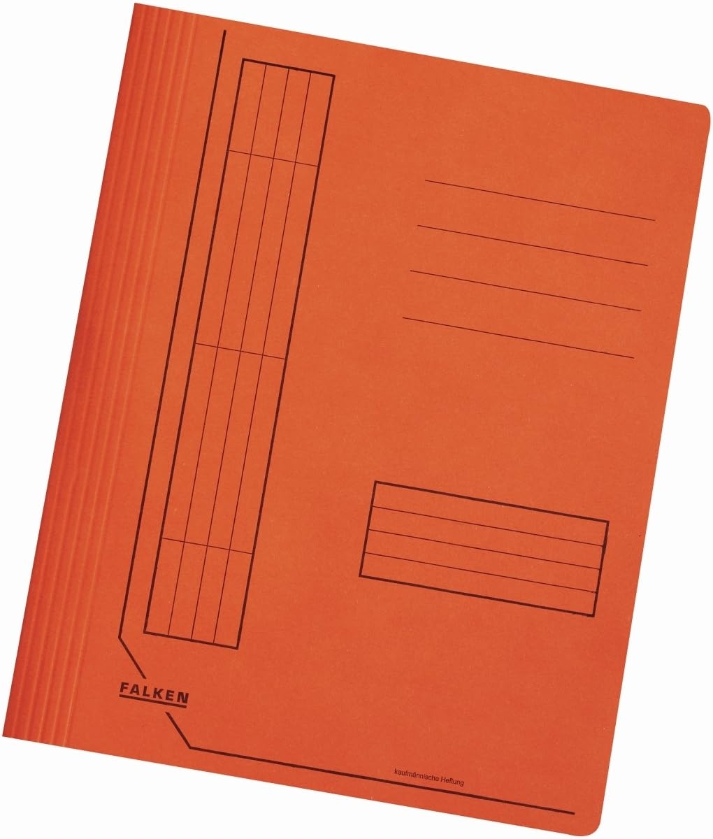 Falken 100 x Schnellhefter A4 Manila-RC-Karton 240g/qm intensivfarben orange