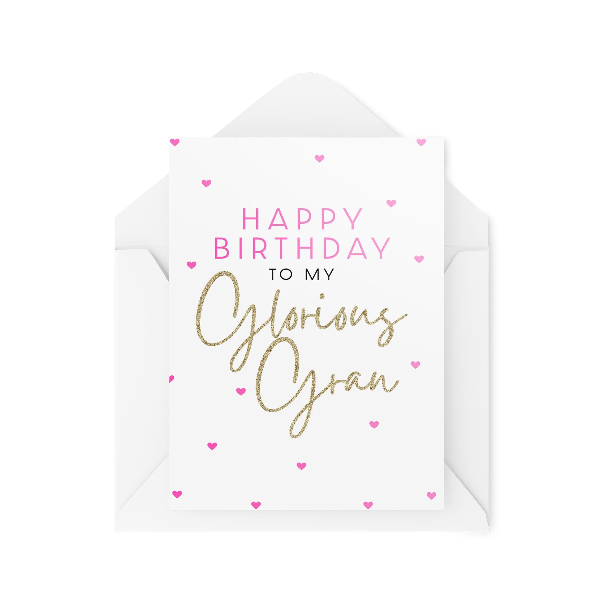 Grandma Birthday Card - Happy Birthday to my Glorious Gran - World's Best Gran - Cards for Grandparents - Amazing Gran Cards - CBH1727