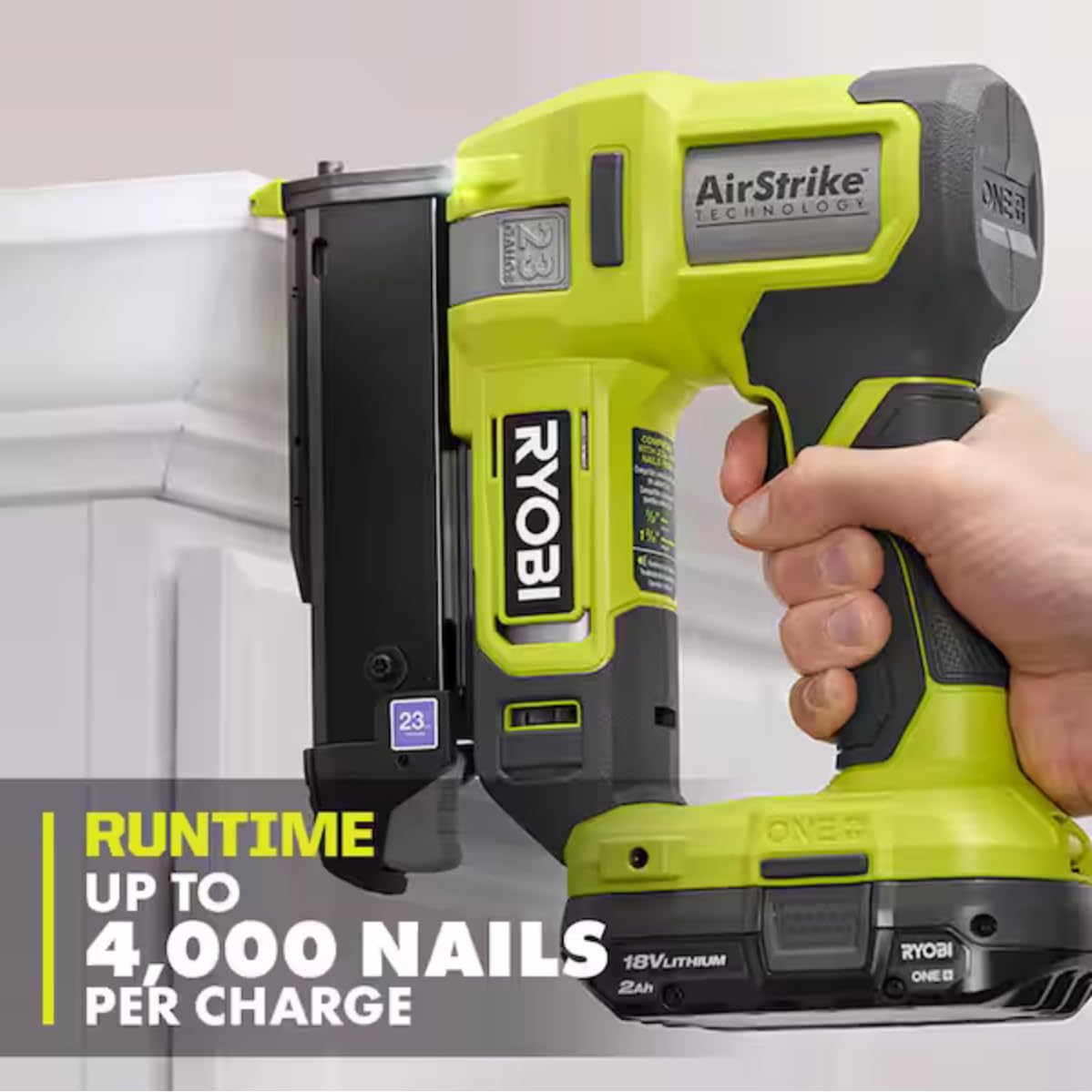 RYOBI ONE+ - Chiodatrice senza fili, 18 V, calibro 23 (solo strumento)