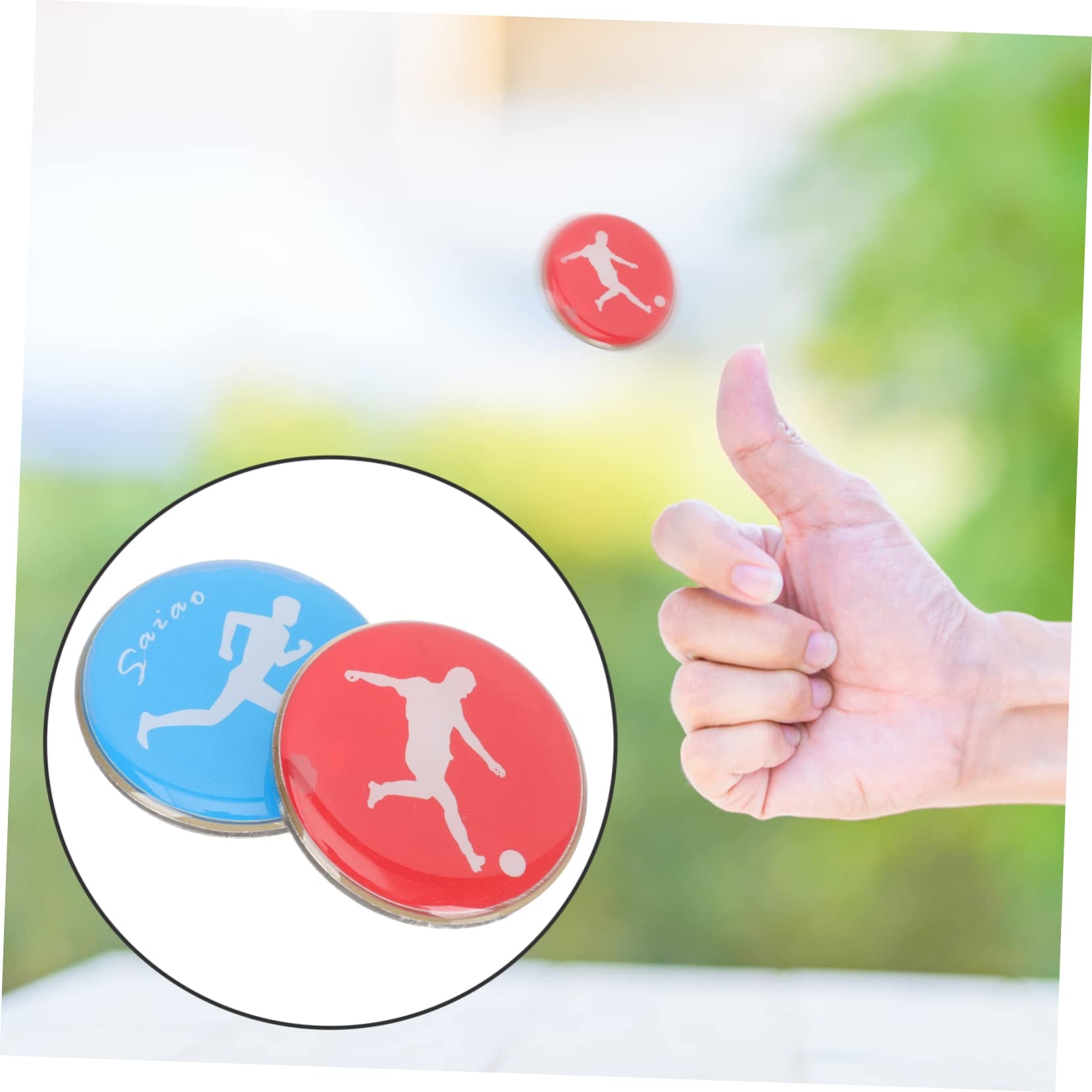 Amazon.co.jp: Outanaya 6 個 便利な コンテスト 審判 バレーボール 競技 実技 フリップ ピンポン コイン フットボール  コイン トス ジャッジ バドミントン : おもちゃ