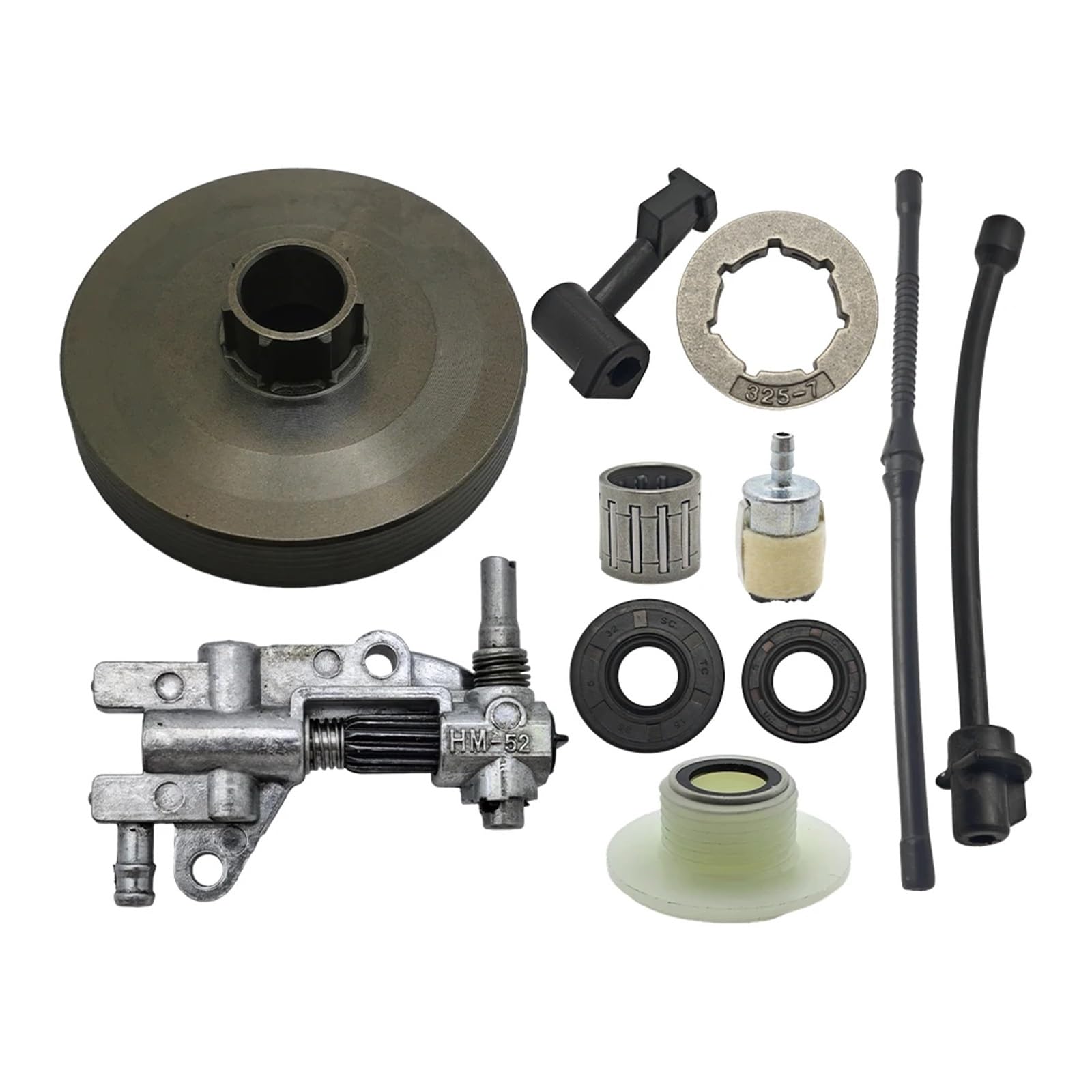 Kit de conduite d'huile et tambour d'embrayage pour optimiser la transmission de tronçonneuse