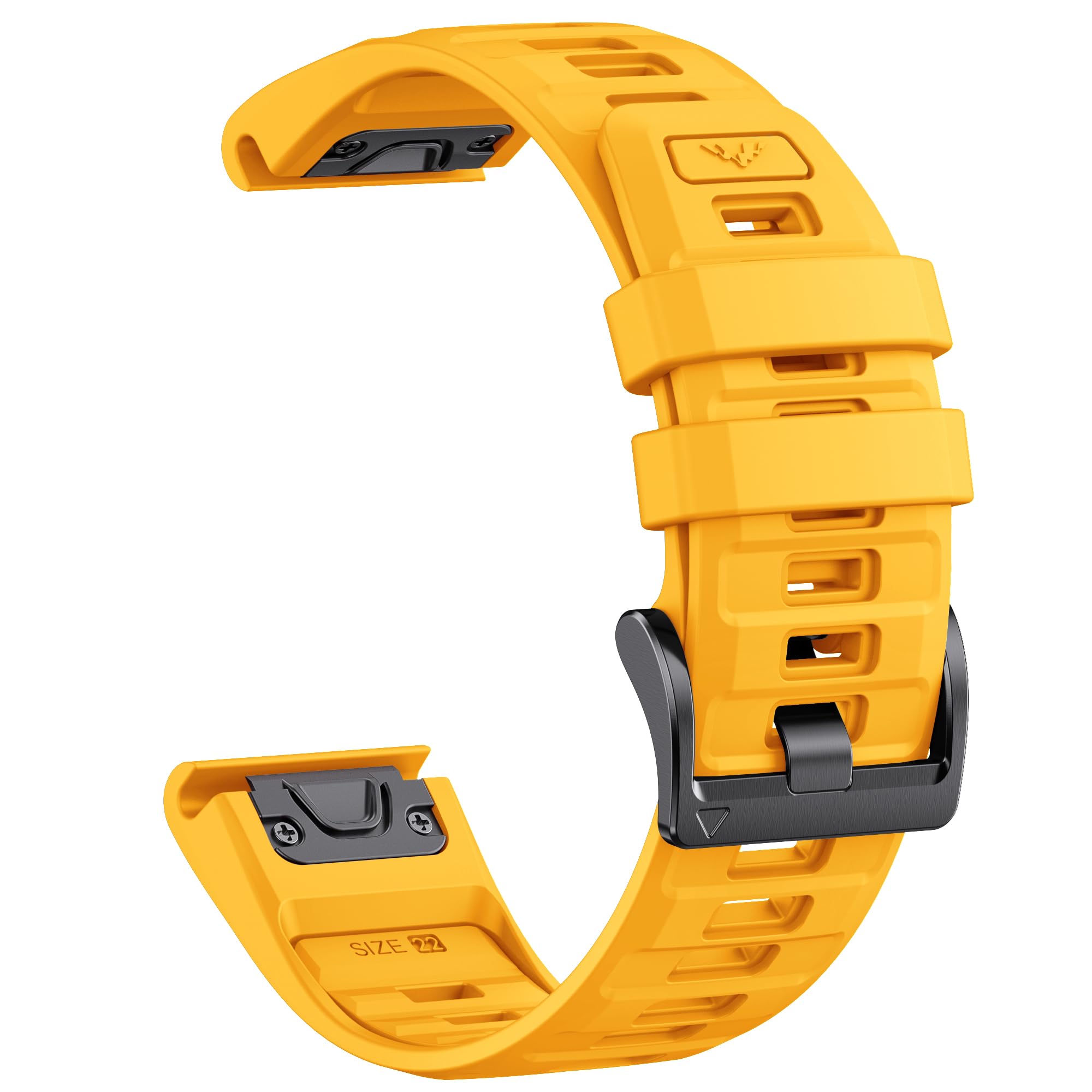 QuickFit 22mm Soft Silicone Strap for Garmin Fenix 8 47mm/7/7 Pro/6/6 pro