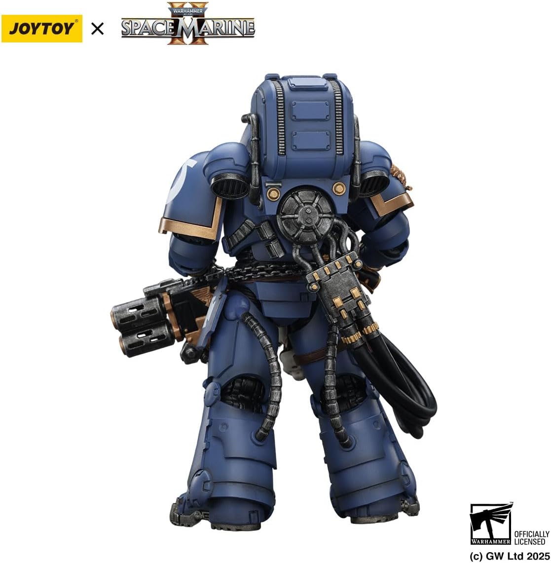 JOYTOY Action Figures Warhammer 40K 5inch Ultramarines Heavy Artificer Armor with Relic Multi-Melta 1/18 Movable Model Collectible Figurine Ages 15+