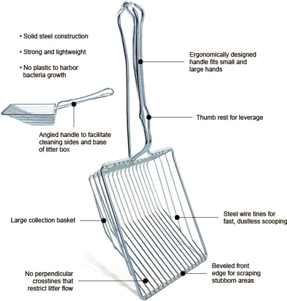 wire cat litter scoop
