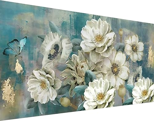 Miniatura 1 de Kits de pintura de diamantes grandes de flores kits de pintura de diamantes 5D para adultos y niños kits de arte de diamantes de bricolaje taladro