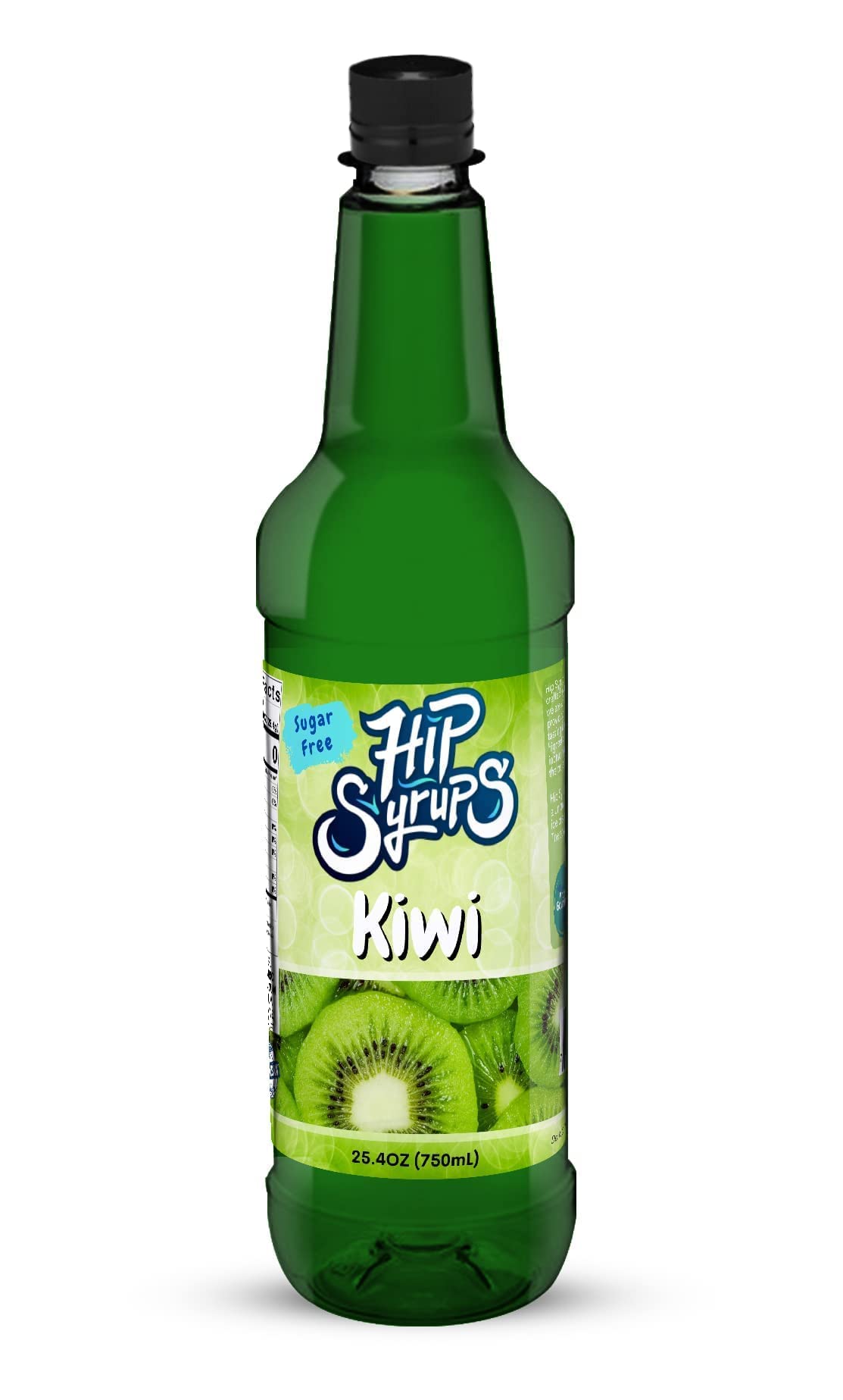 Hip Syrups - Kiwi Sugar Free Syrup Designed for Water Flavor, Bubble Tea, Boba Tea, Cocktails, Kiwi Flavoring, Water Enhancer, Drink Mix for Ice Tea, Lemonade & More, Zero Calorie Flavoring, Keto Friendly, Sugar Free