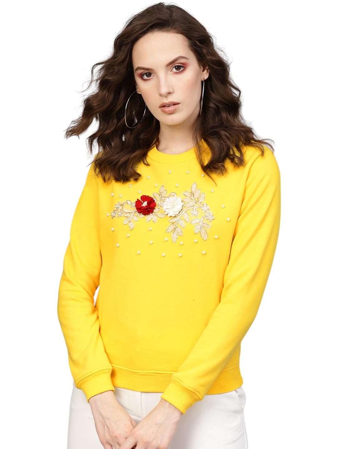 sassafras Women Floral Patch Sweatshirt-picture-50