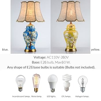 陶磁器テ−ブルランプ 陶磁器テ−ブルランプ Handcrafted Blue Pottery Lamp: Artisan