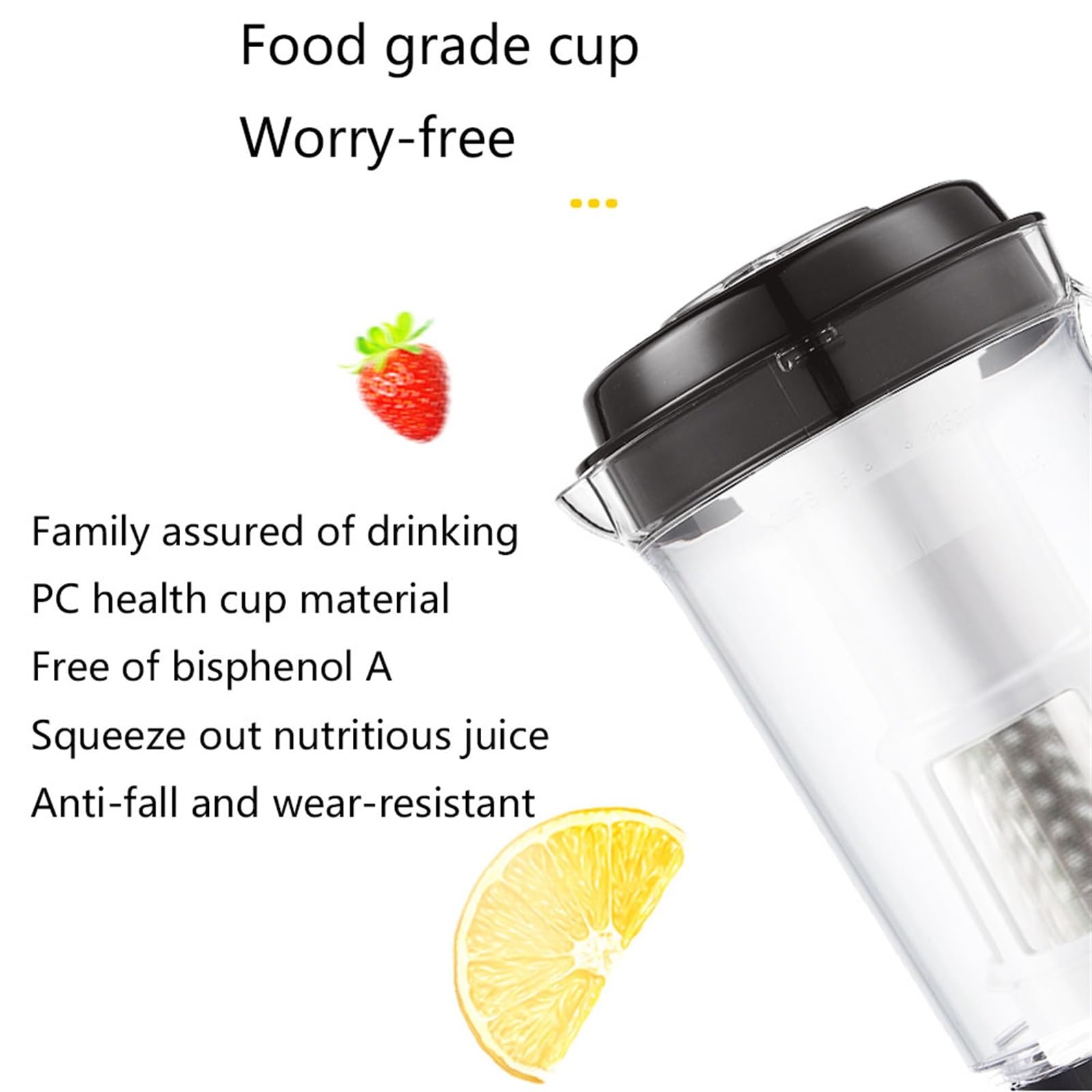 Mezclador Blender Smoothie Batidora Smoothie Con Cuchillas De Acero Inoxidable 3 Velocidades Power Grinde Picadora Trituradora De Hielo Contenedor Tritan Mezclador De Alto Rendimiento 32,000 Rpm 220W