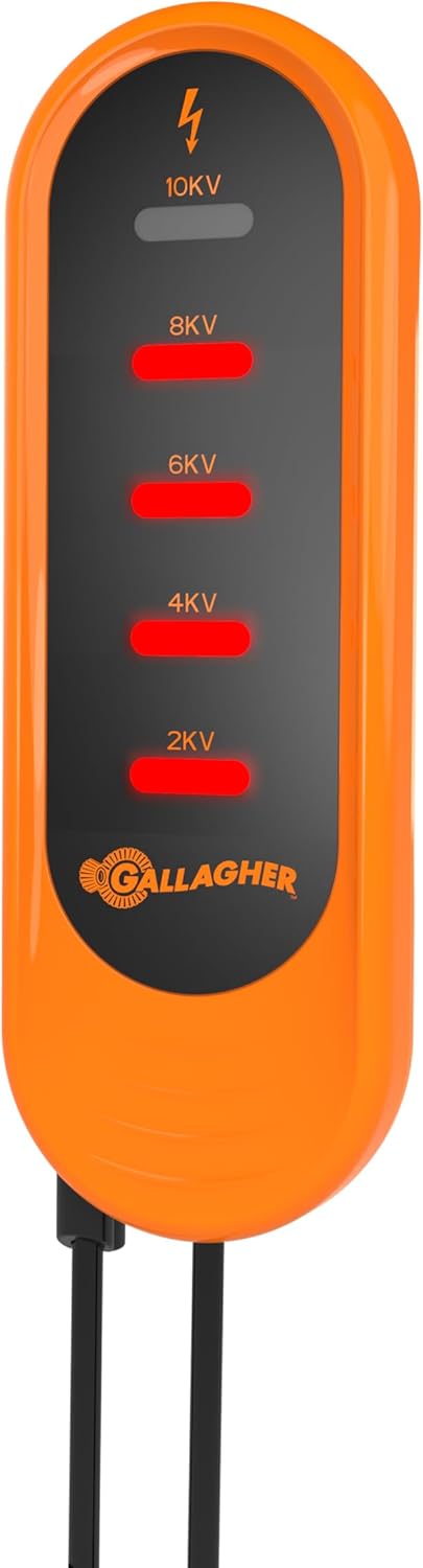Gallagher Fence Voltage Indicator | Reliable, Battery-Free Electric Fence Tester with Water-Resistant Design