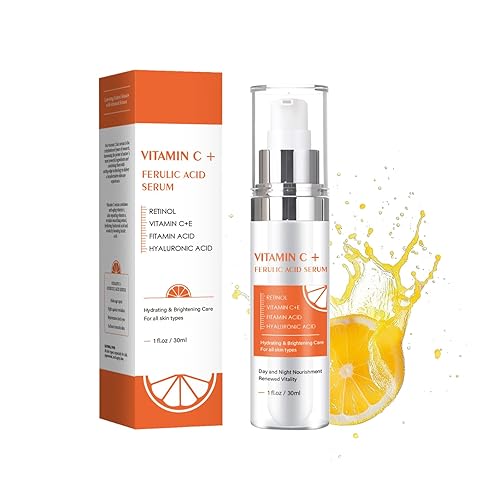 Suero de vitamina C para piel madura, suero facial con 20% de vitamina C para mujeres mayores de 70 años, cuidado de la piel hidratante para reducir