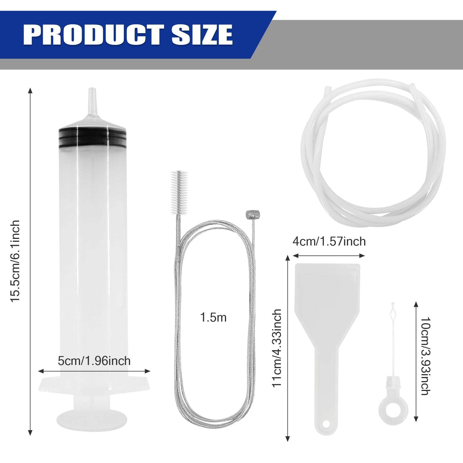 5 Pcs Fridge Dredger Set,Refrigerator Drain Hole Blockage Remover Kits,Fridge Drain Pipe Blocked Dredging Tool,Fridge Drain Hole Cleaning Tool for All Refrigerator Cleaning and Wine Cabinets Kitchen - Image 2