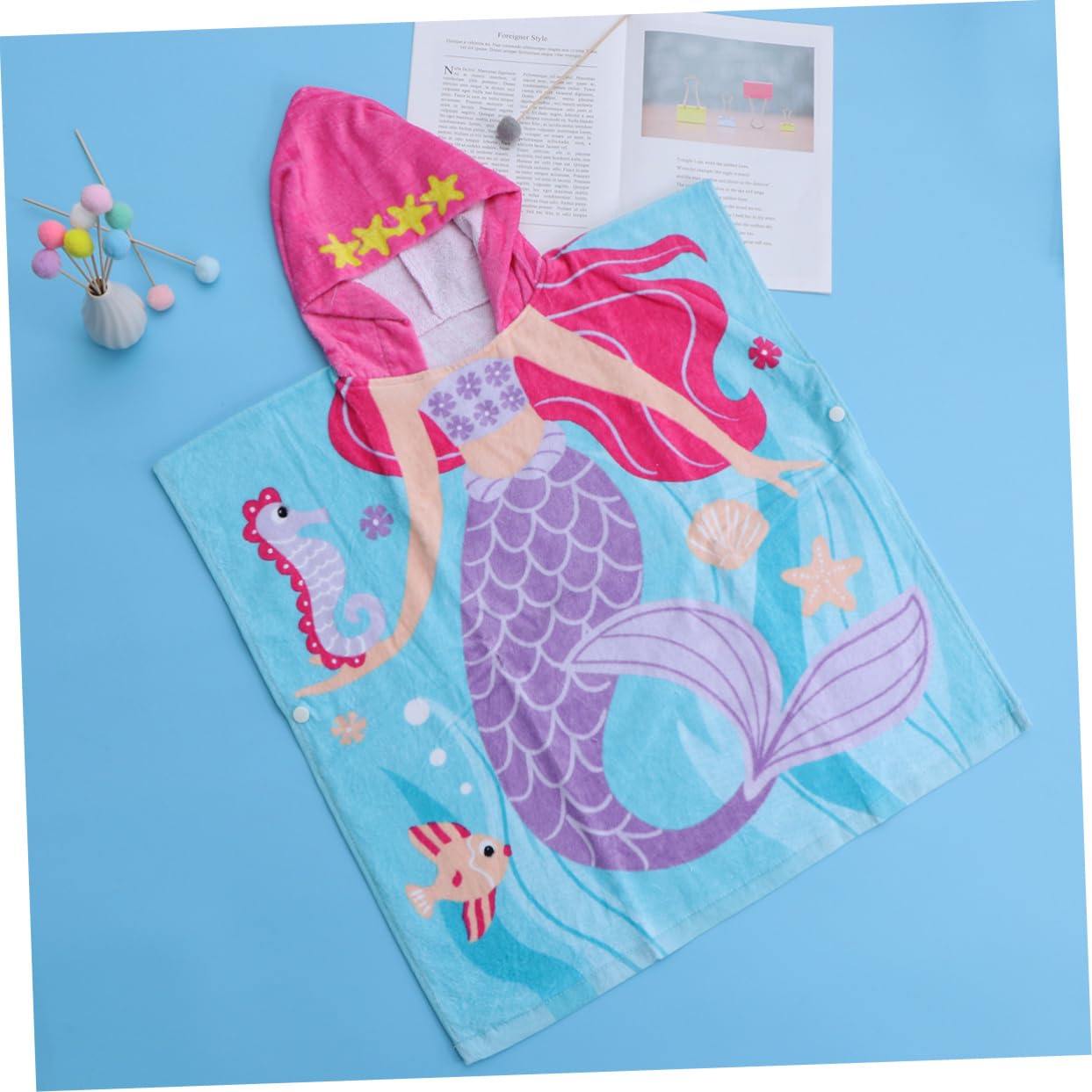 PACKOVE badehandtuch Kinder badehandtücher Kinder Babyhandtücher aus Baumwolle Strandtuch mit Kapuze für Babys Kapuzenumhang Badetuch Kleinkinder Bademantel Babyhandtuch mit Kapuze mit Hut