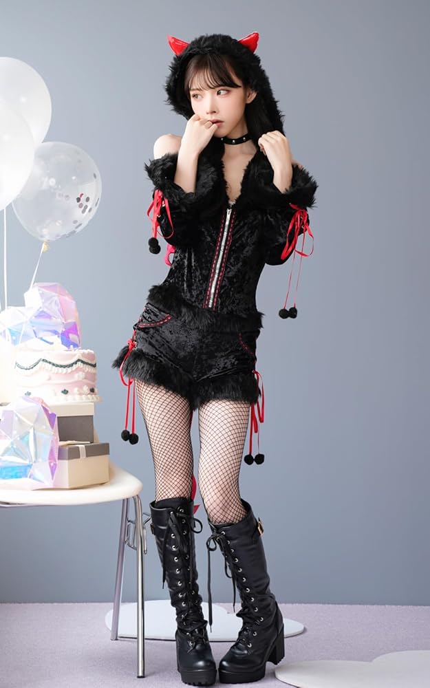 マリームーン サイバーデビル コスプレ衣装 ☽ ⋆˚ Malymoon Modern Halloween Debut at Okinawa Collection