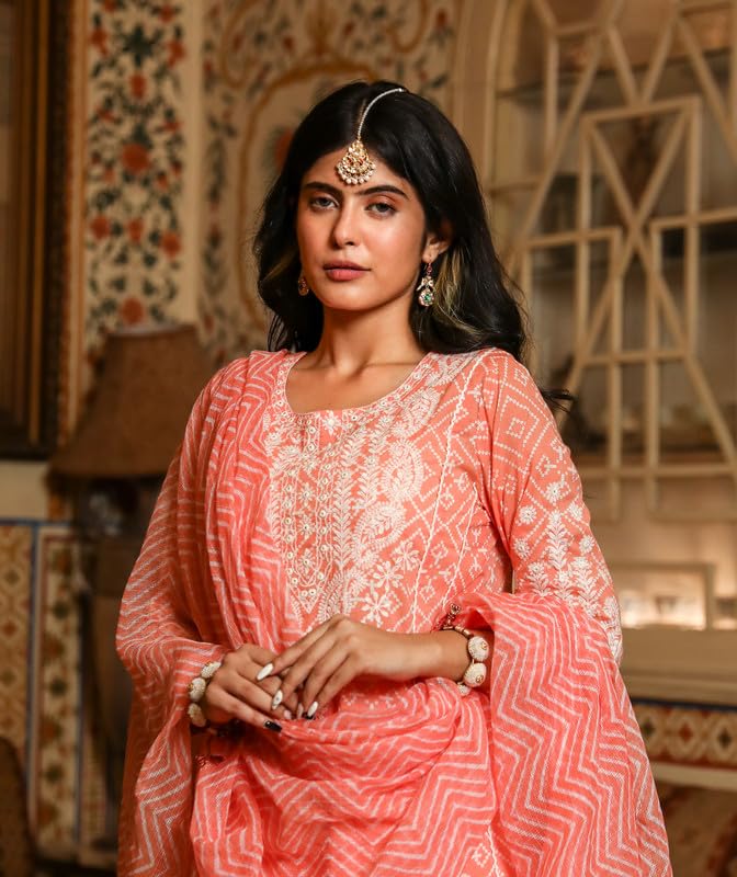 Women's Rayon Geometric Print Straight Kurta4