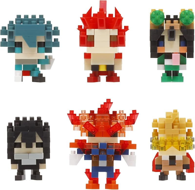 nanobloque - My Hero Academia vol. 2 (juego completo de caja ciega), kit de construcción serie mininano