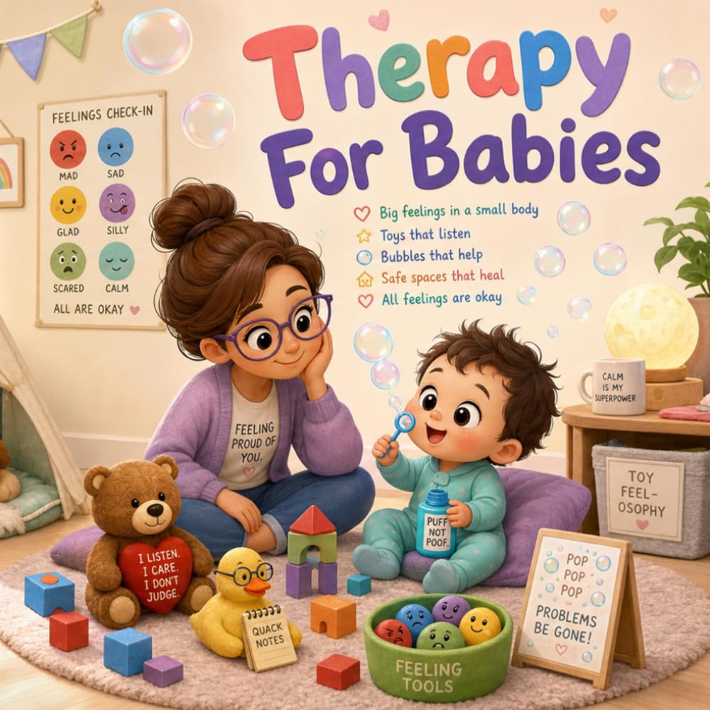 Therapy For Babies: A rhyming story about big feelings, calm spots, kind talks, and bubble breaths (Grown-Up Lessons for Little Minds)