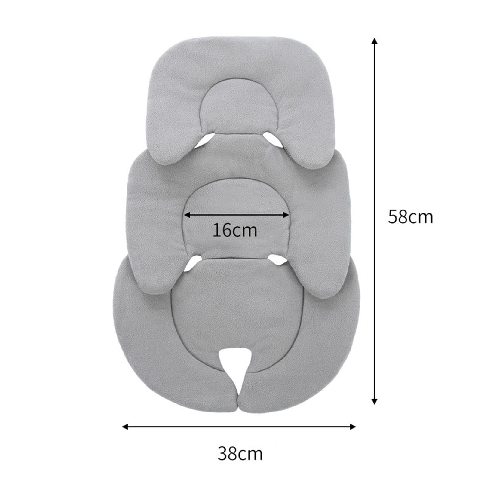 Almohadillas de Asiento Alfombrilla para Carrito Alfombrilla Gruesa para Cochecito de Bebé Alfombrilla Universal para Cochecito de Bebé Alfombrilla, Gris