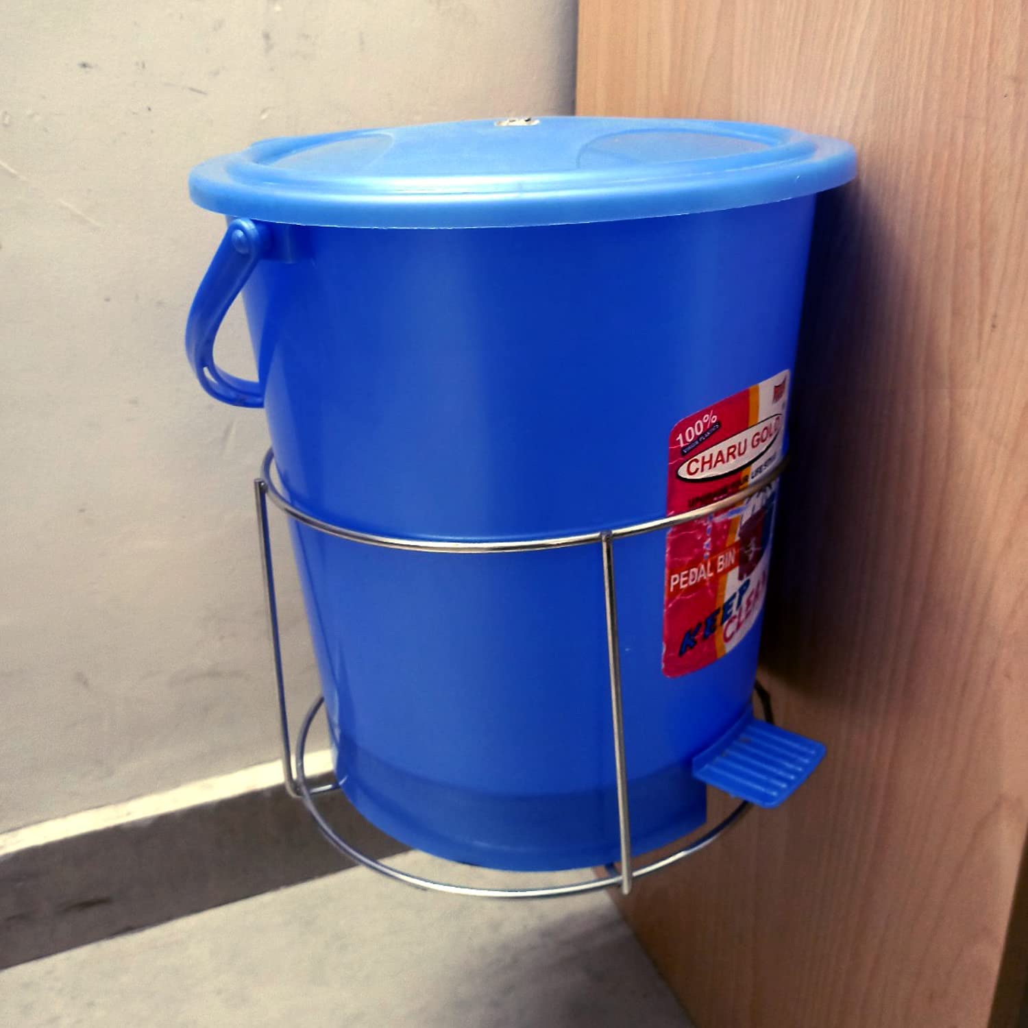 Zepdos® Stainless Steel Bin Holder DustBin Holder Modular Kitchen