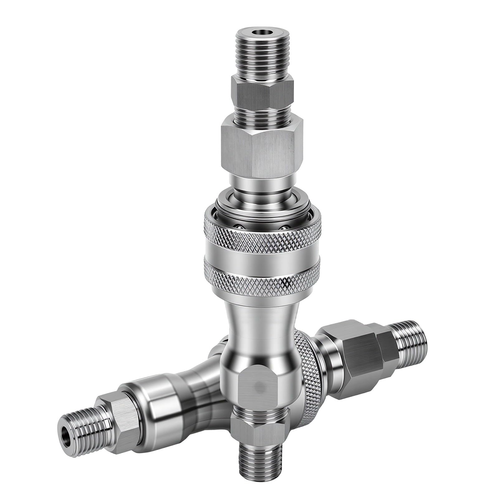 Fafeicy Zestaw Adapterów Hydraulicznych do Minikoparek, Złącze żeńskie M14 na Męskie M16