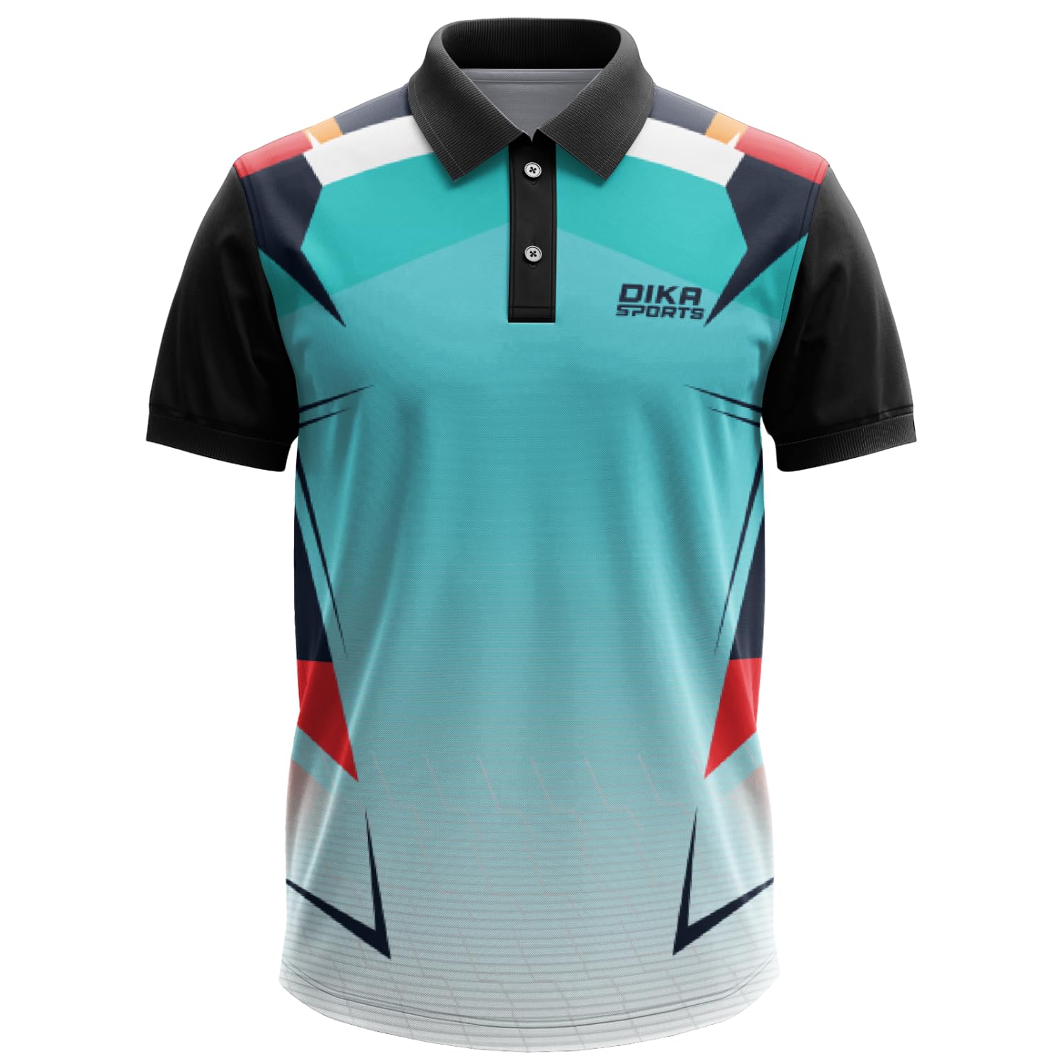 Dika Sports Mens Cricket Half Sleeve T-Shirt Jersey | New Pattern Polo Neck | 2 Years to 5XL