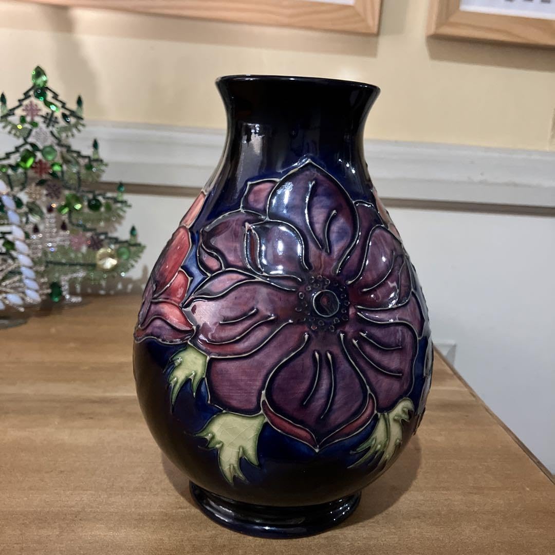 Amazon.co.jp: Moorcroft ムーアクラフト アネモネ ビンテージ花瓶 