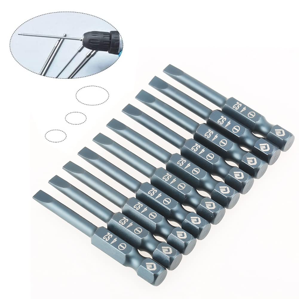VictorsHome T10 Torx Punte Per Cacciavite Magnetiche, 1/4 Di Pollice Gambo Esagonale Lunghezza 2 Pollici S2 Acciaio Sicurezza Stella 6 Punti Cacciavite Kit 10 Pezzi - Foto 6