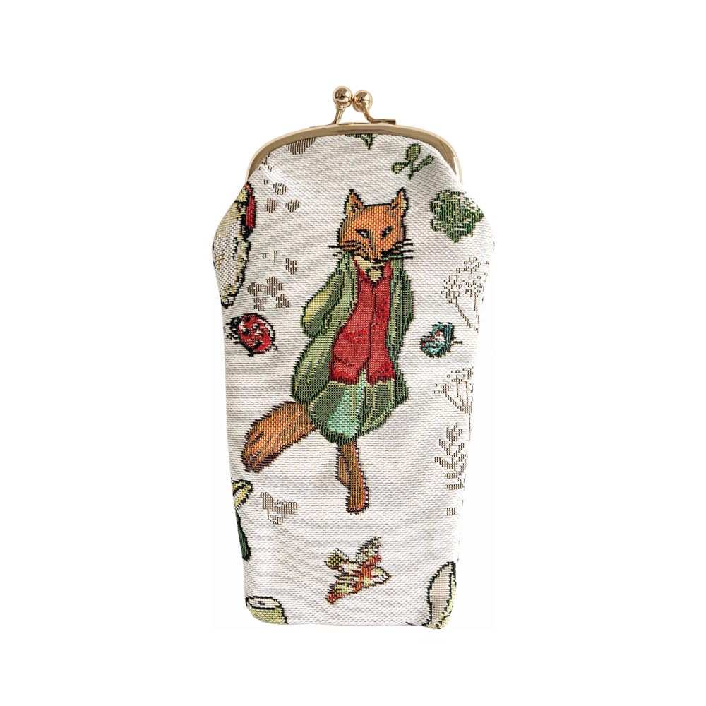 Signare Women's Mr Tod Tapestry Glasses Case For Eyeglass Case With Fashion Pattern Design (Mr Tod)