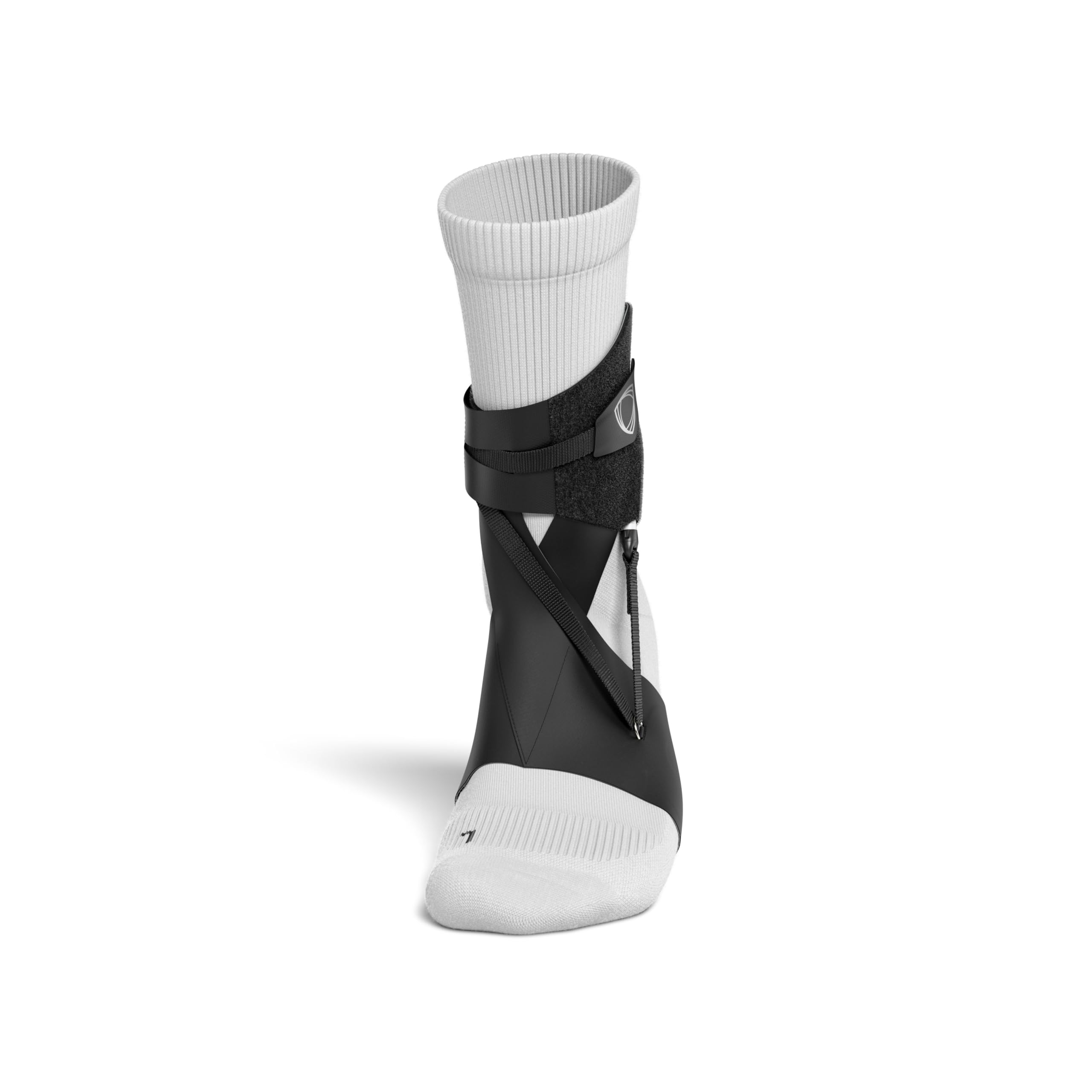 BETTERGUARDS Lite Sprunggelenkbandage – Leichte Sportbandage für Damen & Herren | Stabilisierung für Komfort & Beweglichkeit | Atmungsaktiv & ohne Kompression (Schwarz, L, Links)