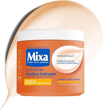 Mixa Crème Nourrissante Anti-Grisaille Cacao Pur & Karité Équitable 400 ml