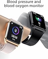 Vista 4 de Relojes inteligentes para hombre, Bluetooth, marcación de llamadas, frecuencia cardíaca, presión arterial, monitor de oxígeno en sangre, reloj