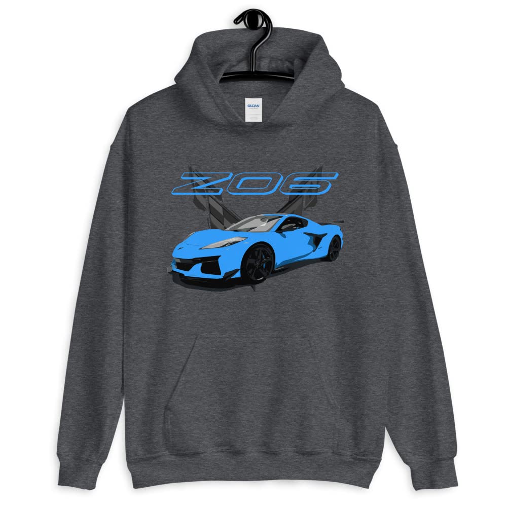 Rapid Blue 2023 C8 Z06 właściciel samochodu sportowego męska bluza z kapturem