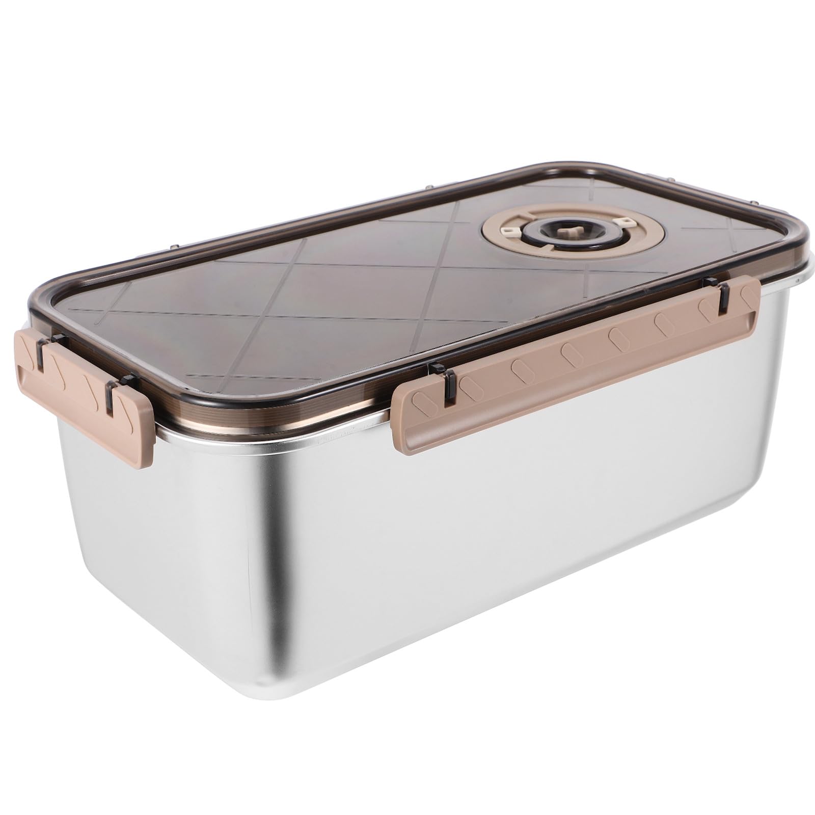 LIFKOME Edelstahl Aufbewahrungsbox mit Deckel 5,8l Luftdicht und Stapelbar für Trockene Lebensmittel und Salat zur Küche und Speisekammer Lagerung