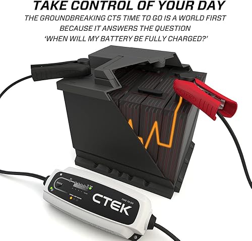 Miniatura 6 de CTEK CT5 Time to Go Bundle  CTEK (40-255) CT5 Time to Go-12 Volt Cargador de batería y mantenedor, con CTEK (56-870) Confort Indicator Cig Plug